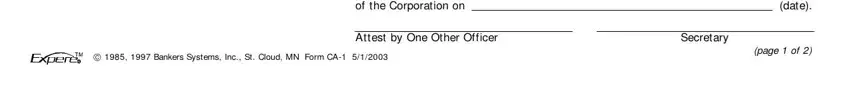 Stage no. 3 in submitting corporate resolution