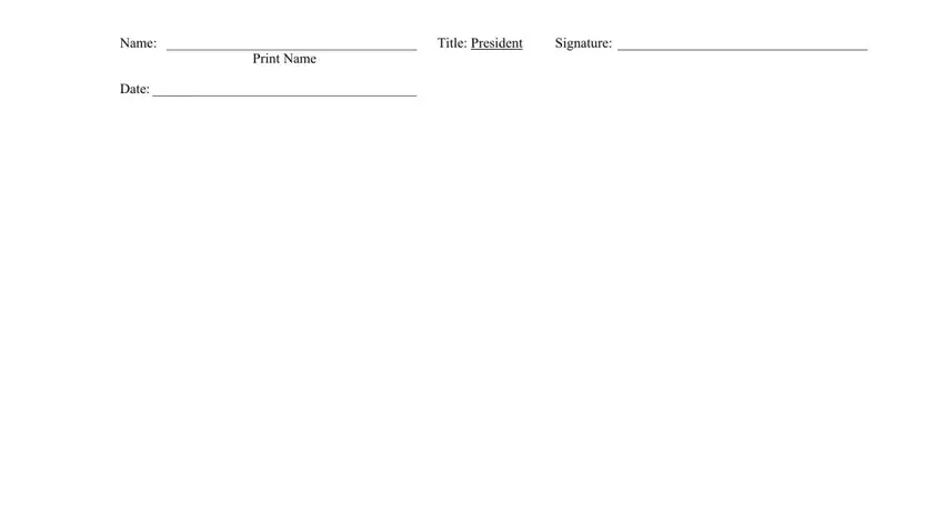 Writing part 4 of certificate of resolution