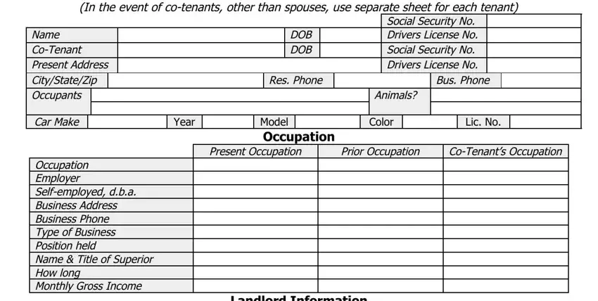 credit information form writing process explained (stage 1)