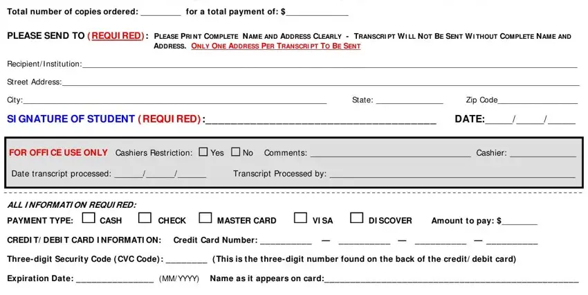 CSCC Transcript Request Form - Fill Out PDF Online