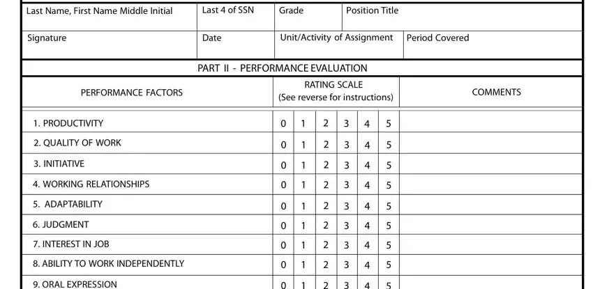 CSMR Form 900-20 Part I – administrative data fields