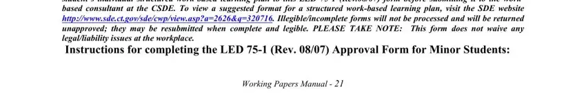 Writing section 5 in certificate of age form ed 301