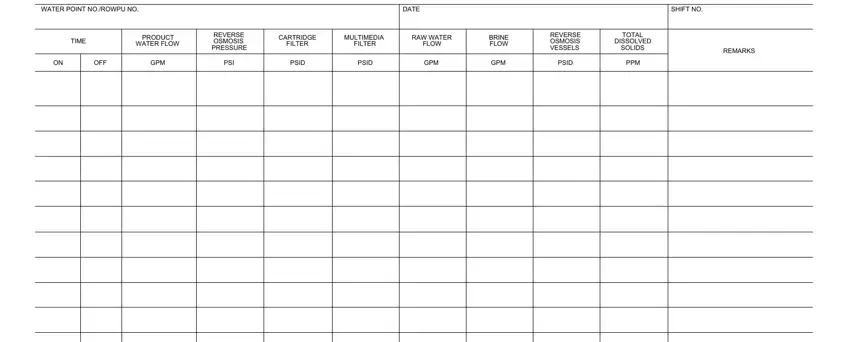 Filling out section 3 of da 1713 daily