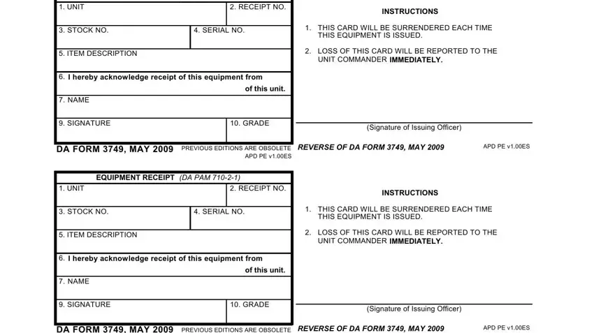 Da Form 3749 ≡ Fill Out Printable PDF Forms Online