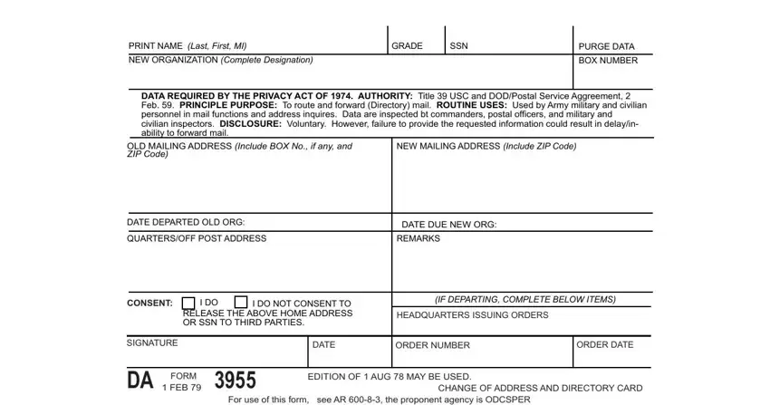 DA Form 3955 ≡ Fill Out Printable PDF Forms Online
