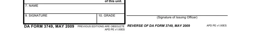 Da Form 3749 ≡ Fill Out Printable PDF Forms Online