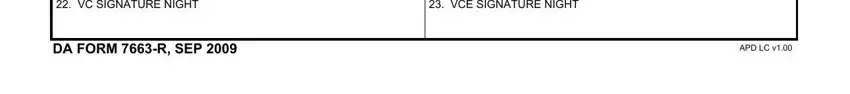 vce army score sheet completion process described (portion 3)
