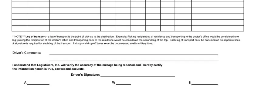 logisticare daily log completion process shown (part 2)