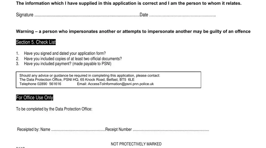 dat 1 online application completion process shown (part 3)