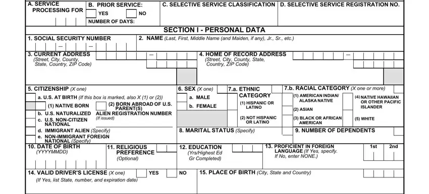 Tips on how to fill in dd 1966 form stage 1