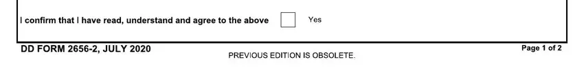 Filling out segment 1 of dd 2656 2 form
