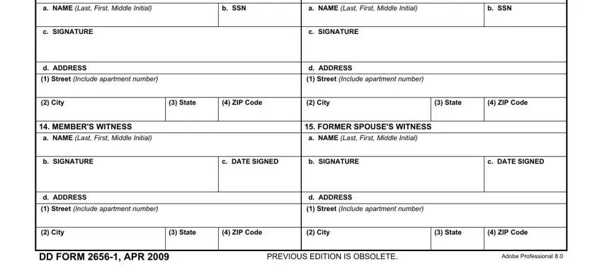 Completing segment 2 in dd form 2656 1 fillable