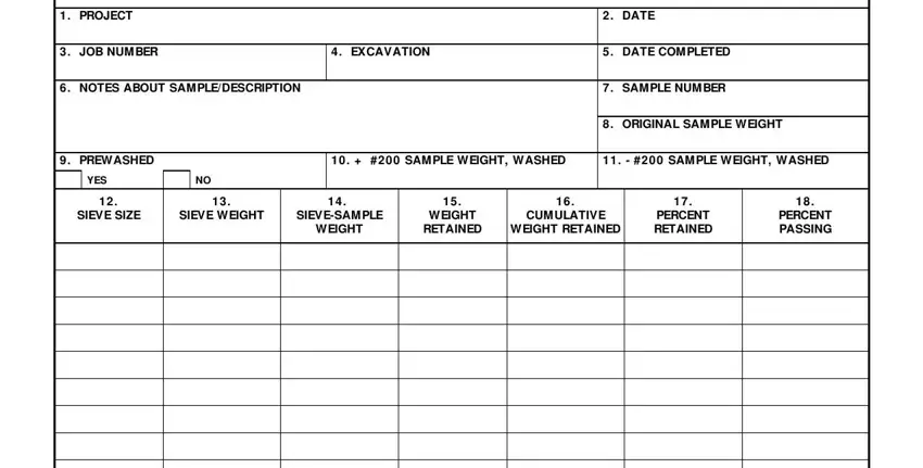 Part number 1 in filling in af form 1206
