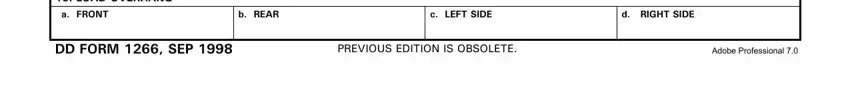 Stage 3 in filling in dd form 1266