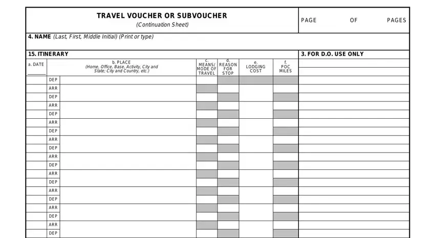 Best ways to fill in dd form 1351 2 continuation sheet portion 1