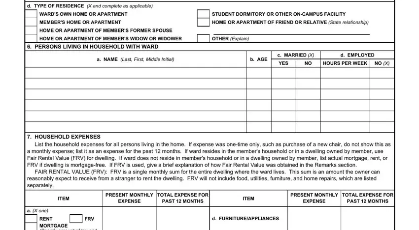 Tips on how to fill in dd137 7 portion 5