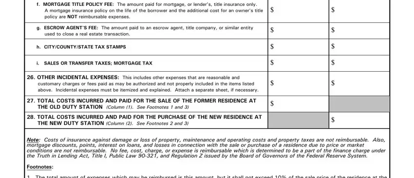 Part # 4 of filling out 1705