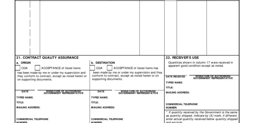 How to fill in 250 form stage 2