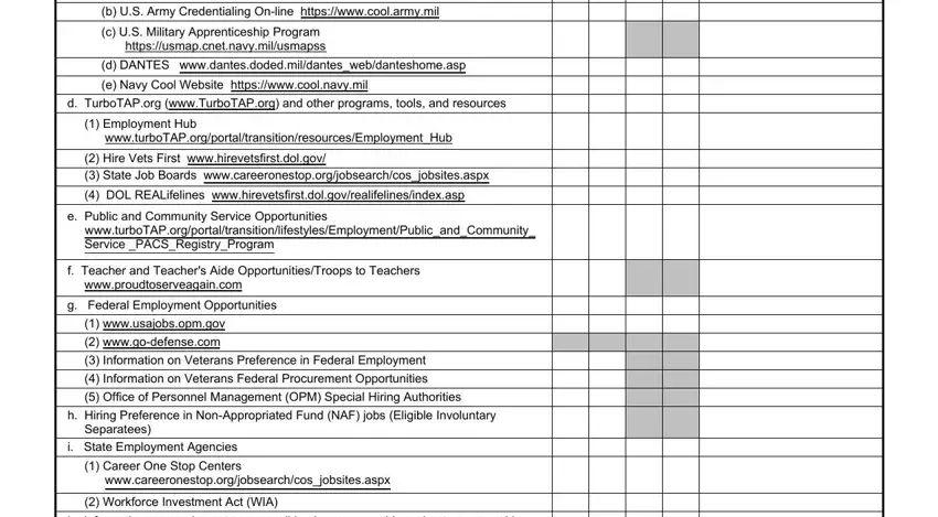 DD-2648 pre-separation checklist step 3