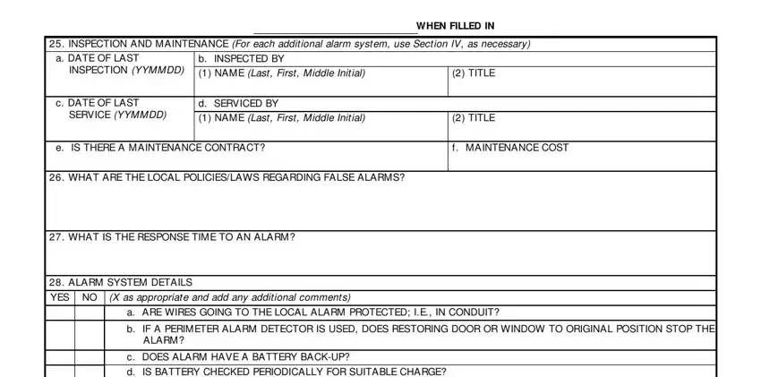 Part 4 of DD Form 2637 completion