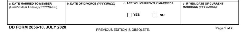 How to fill out dd2656 10 portion 2