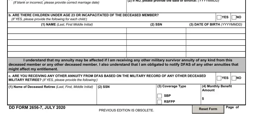 NAME Last First Middle Initial, If YES please verify date of, and SSN inside how to verification annuity