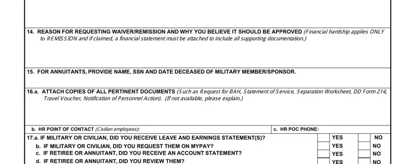 Writing section 2 in form 2789