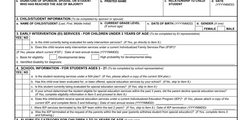 Completing segment 4 of Dd Form 2792 1