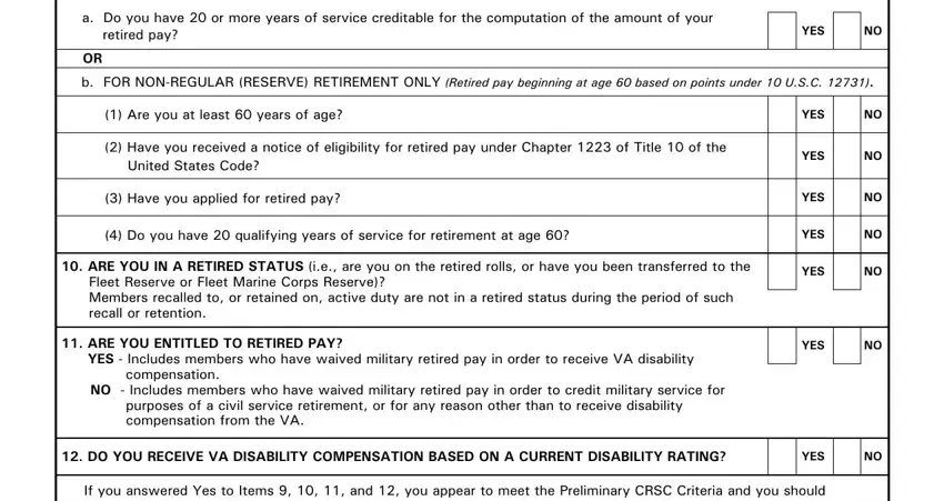 Filling out segment 2 in crsc application no download needed