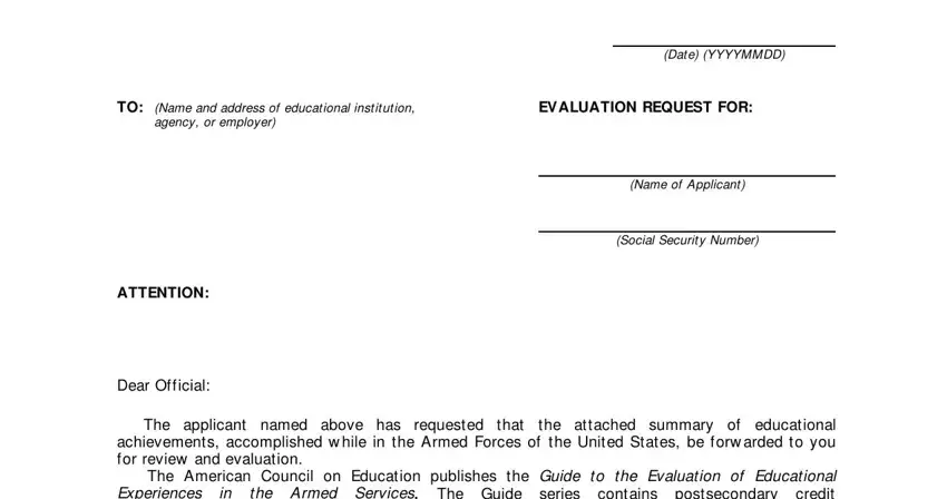 Completing personal information fields in Section I of DD Form 295, including name, grade, rank, and branch of service