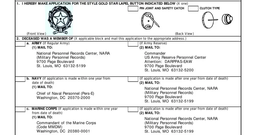 Filling in Part 1 of DD Form 3