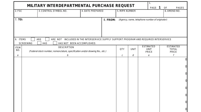 Dd Form 448 conclusion process detailed (portion 1)
