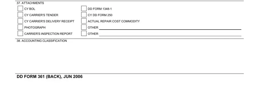Filling out section 5 of 29d