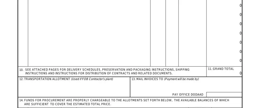 Step # 2 for filling out Dd Form 448