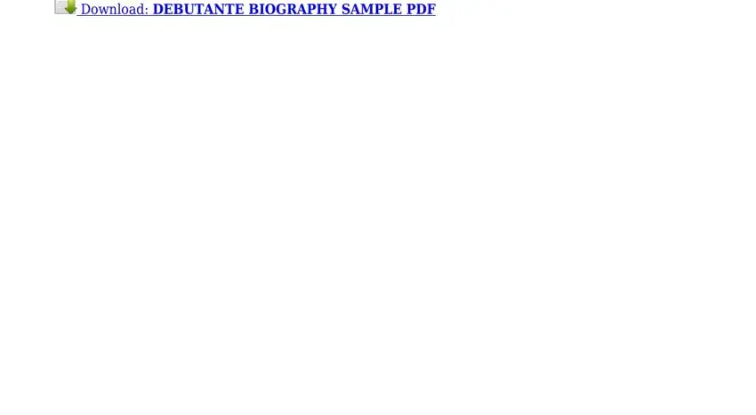 Completing section 1 of biography sample