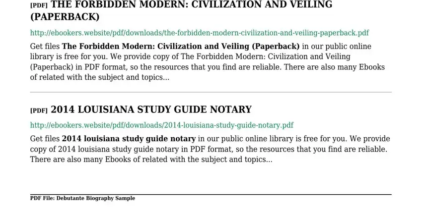 biography sample completion process explained (portion 3)