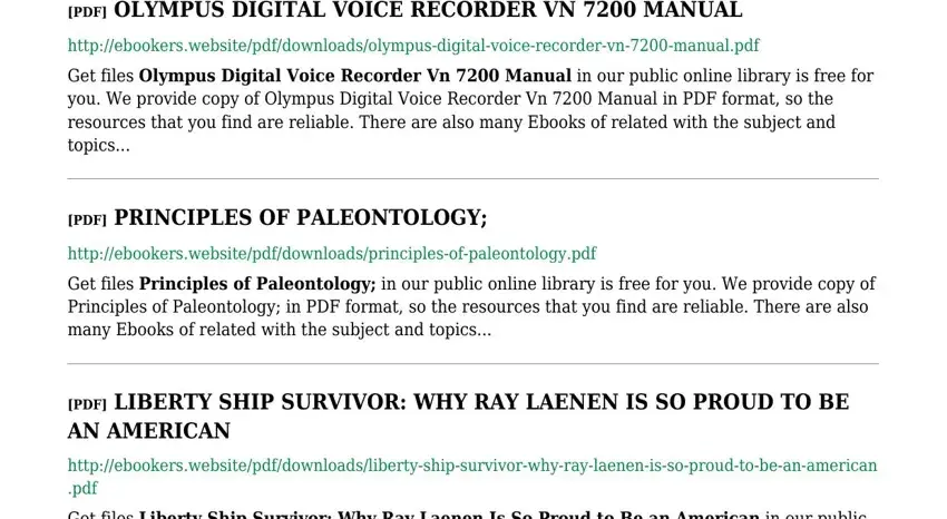 Part number 4 of submitting biography sample