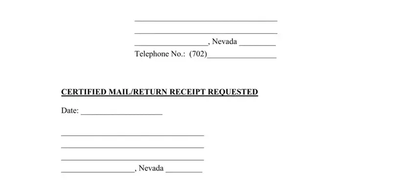 How to fill in demand form format stage 1
