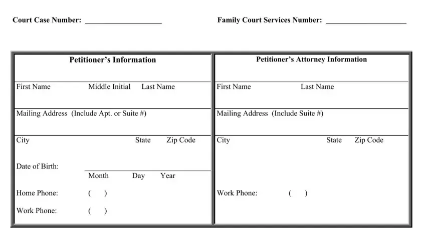 Filling out segment 1 of california fl eme811