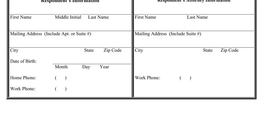Step # 2 in filling out california fl eme811
