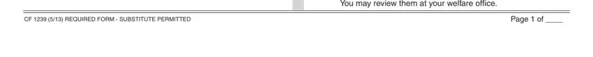 Completing part 3 of calfresh termination notice