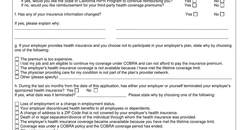 The premium is too expensive I, h During the last six months from, and No No of application handicapped program get