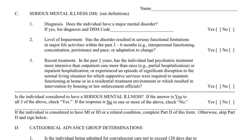 Part no. 3 of filling out maryland pasrr search