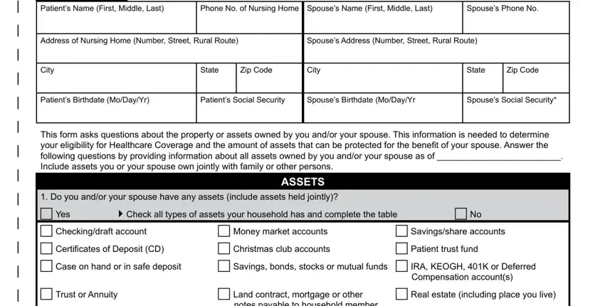Stage # 1 of submitting michigan declaration patient
