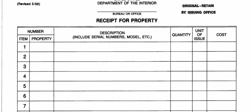 Filling in section 1 in form di 105