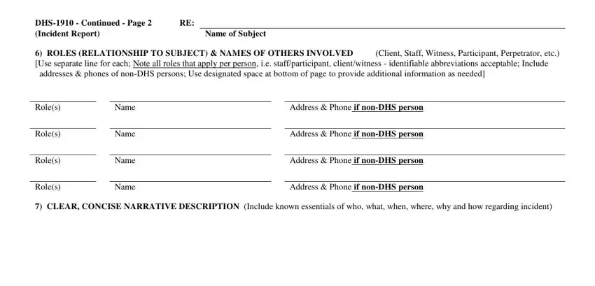 The best ways to fill in incident report applicable blank step 4