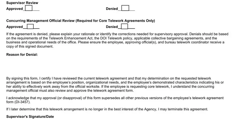 doi telework agreement completion process shown (part 3)