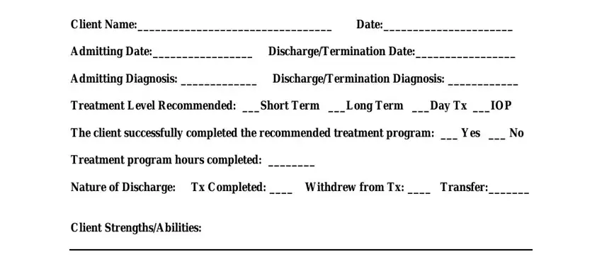 Writing segment 1 of online discharge summary