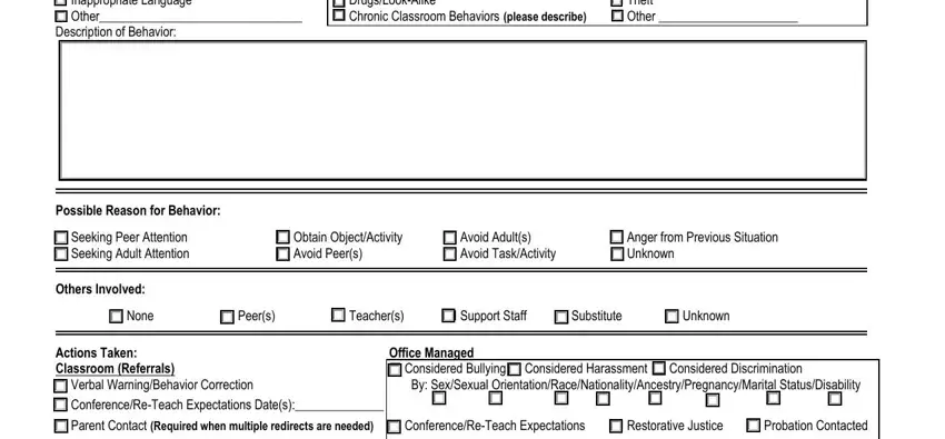 Step no. 2 for filling in RtI