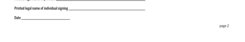 Step number 5 for completing dme form